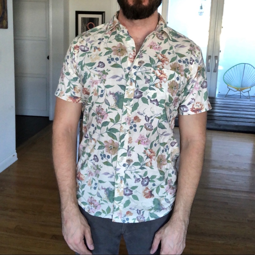 Blade + Blue floral button-down Men’s shirt